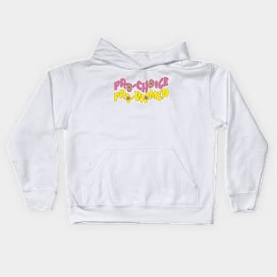 Pro Choice Typography Kids Hoodie